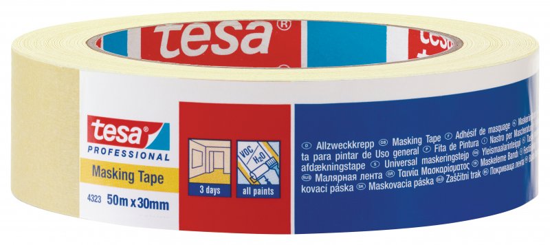 tesa® 4323  premuim-Abdeckband 60°C | hanak-trade.de