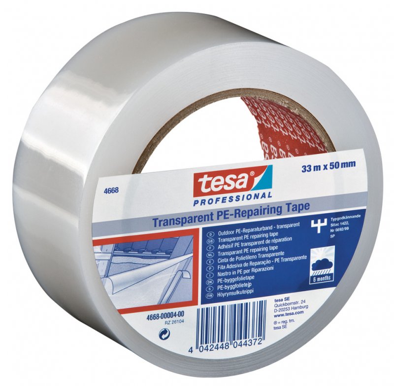 tesa® 4668  Professional transparent duct tape | hanak-trade.com