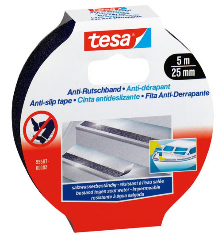 tesa® 55587 schwarz Anti-Rutschband | hanak-trade.de