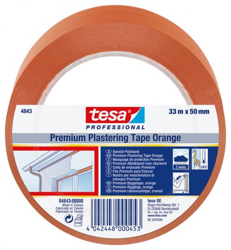 tesa® 4843 oranžová maskovací páska | hanak-trade.cz