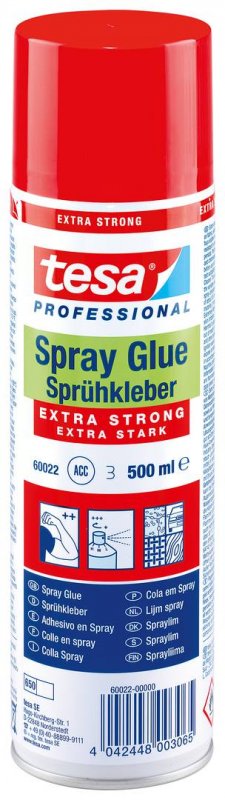 tesa® 60022  Sprühkleber EXTRA STRONG, 500ml | hanak-trade.de