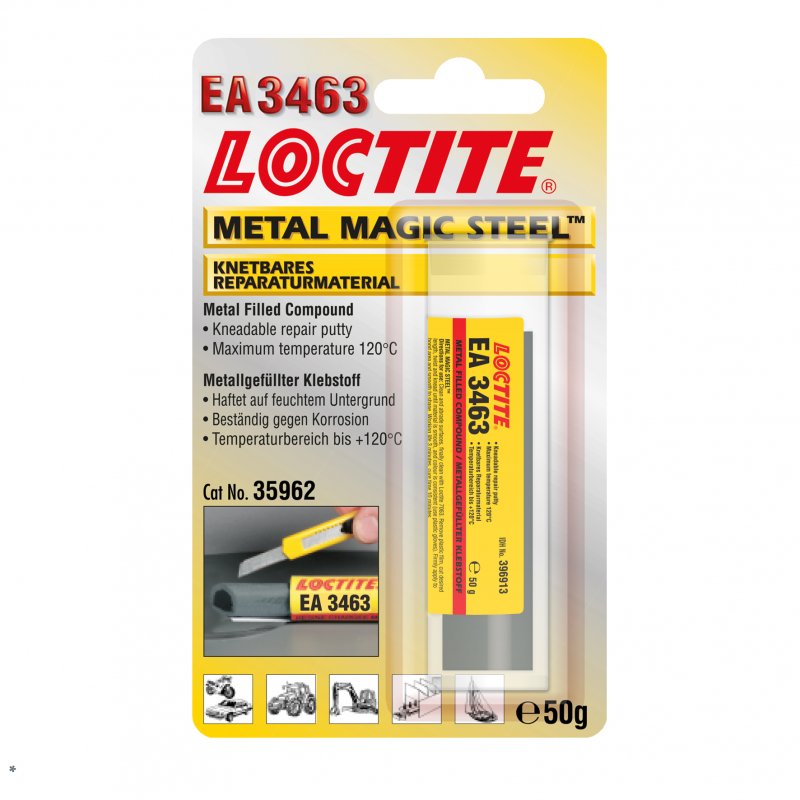 Loctite 3463 Metal Magic Steel - tyčinka (blistr) - 50 g | hanak-trade.cz