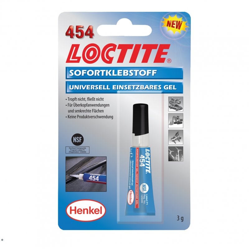 Loctite 454   Vteřinové lepidlo - blistr - 3 g | hanak-trade.cz