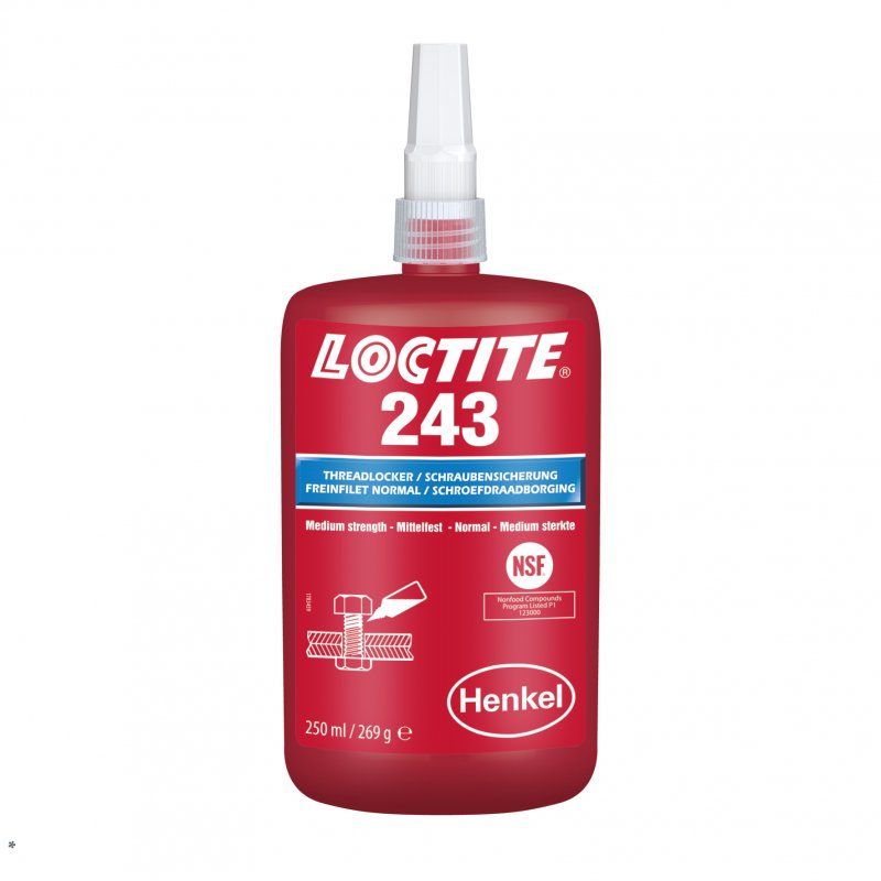 Loctite 243   Zajišťovač šroubů SP  - 250 ml | hanak-trade.cz