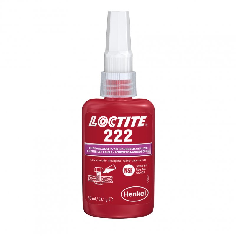 Loctite 222   Threadlocker Low strength  - 50 ml | hanak-trade.com